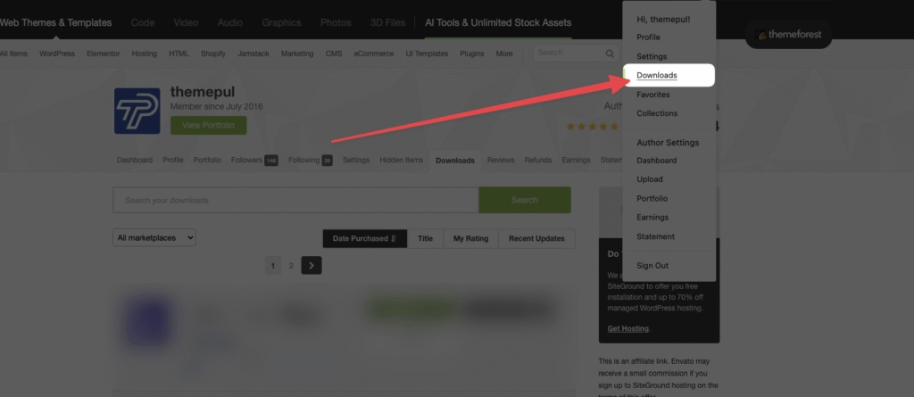 how to download purchase code